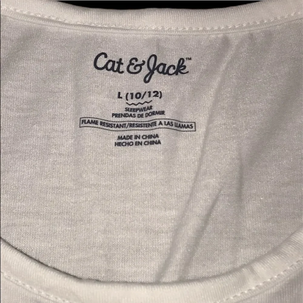 NWT Cat and Jack Girls Large Sleepwear Blouse